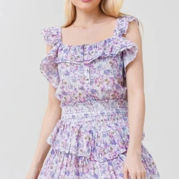 LoveShackFancy Shanley Mini Dress Size Small - Picture 2 of 6